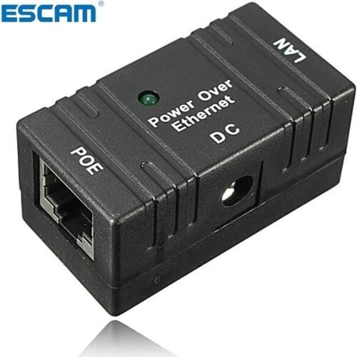 10/100 Mbp Passive POE DC Power Over Ethernet RJ-45 Injector Splitter Wall Hanging Adapter For IP Camera LAN Network 1PC