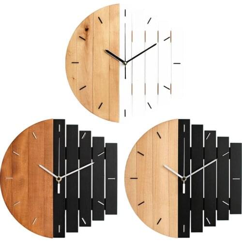 12'' Vintage Style Hanging Wall Clock Bedroom Living Room Home Office Hotel Cafe Decoration