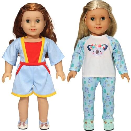 18 Inch American Og Girl Doll Clothes Dress Baby Girl Dolls Wears Children Girl Birthday Gifts