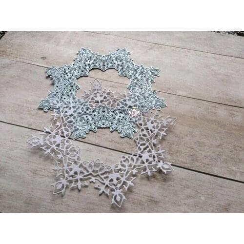 2Pcs Lace flower frame Metal Cutting Dies Stencils Craft Die Cut Mold for DIY Scrapbooking Album Paper Card Embossing Handmade