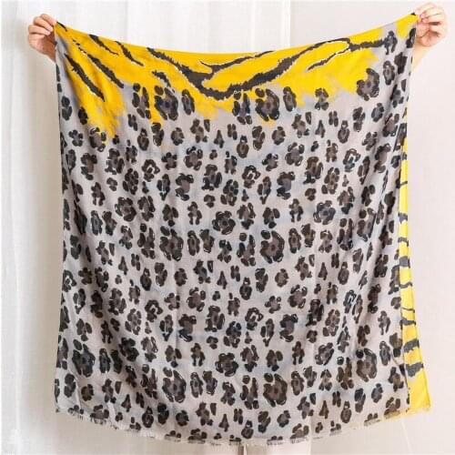2019 Fashion Cotton Zebra Leopard Print Silver Foil Scarves Shawls Women Soft Luxury Wrap Scarf Hijab 6 Color Free Shipping