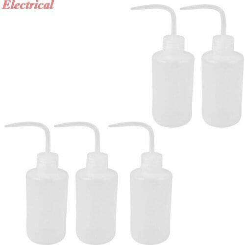 250mL Bent Tip White Plastic Oil Chemical Liquid Storage Squeeze Bottle