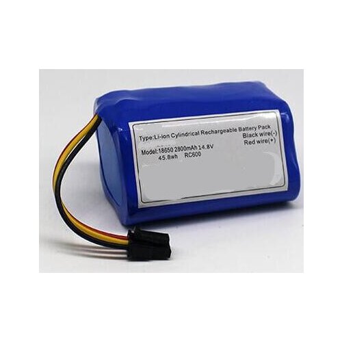 Free ship 14.8v 2800mah 18650 lithium ion battery pack for sweeping machine robot sweeper T3 T325 J3000 T321