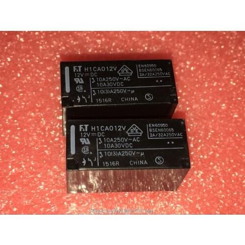 Free Shipping 100% new original relay 10pcs/lot 10A 5PIN H1CA012V Can replace G2R-1-12VDC