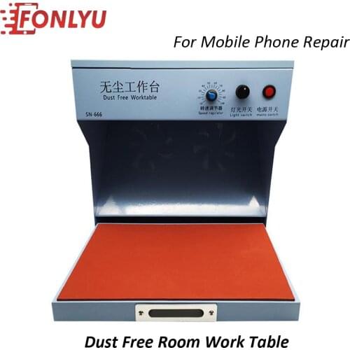 Dust Free Working Table With Light And Drawer For Mobile Phone Apply Hydrogel Hydraulic Film Laminating OCA Repair Tool Sets