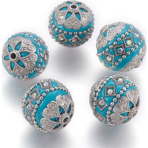 5pcs Handmade Indonesia Beads Clay Beads for Jewelry Making DIY Accessories Bracelet Findings 20~21x20mm