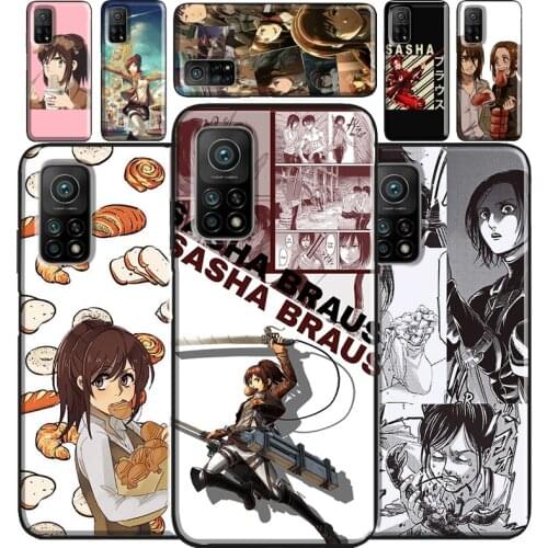 Sasha Braus Attack on Titan For Xiaomi Mi 11 Case Cover Note 10 Lite 10T Phone Cover For Poco X3 Pro M3 F1 F2 F3 Case