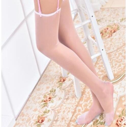Shengrenmei Fashion Sexy Silk Stockings Womens Sheer Stockings Sexy Costumes Thigh High Stockings 4 Color Red Pink White Black