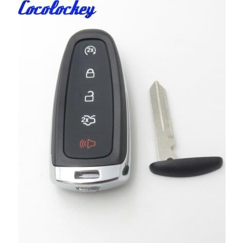 Cocolockey 5 Buttons Remote Key Fob Case Shell For Ford Edge Explorer Escape Flex Focus No Logo