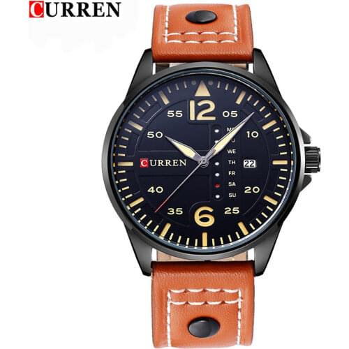 Curren Watches Men Luxury Wristwatch Male Clock Casual Fashion Business sports Wrist Watch Quartz Date Leather relogio masculino