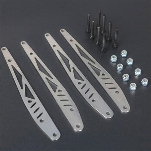 Adult RC Toy Parts Off Road Car Rear Arm Reinforcer Stainless Steel Board For KYX For Axial 1/10 RBX10 Ryft