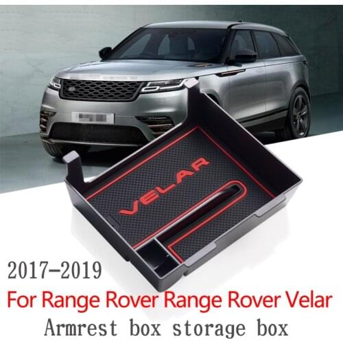 For Land Rover Range Rover VELAR 2017 2018 2019 Car Central Storage Box Door Phone Glove Armrest Box Accessories