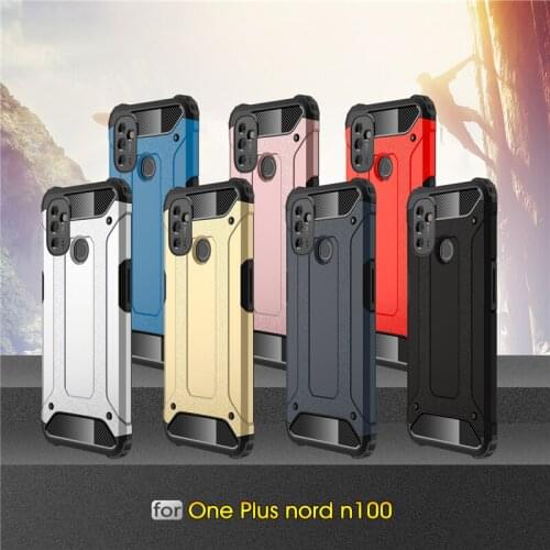 For OnePlus Nord N100 Case Cover Anti-knock Bumper Rugged Armor Back Cover Nord N100 Silicone Phone Case For OnePlus Nord N100