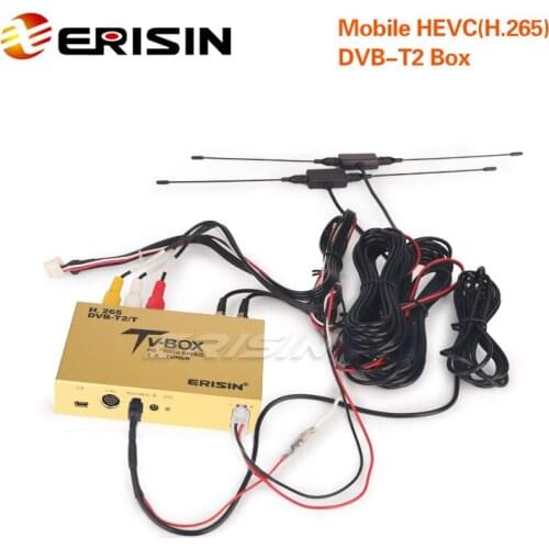 Erisin ES338-YB Car Mobile Digitale HDTV DVB-T2 Receiver HEVC H.265 H.264 USB for ES59XX Series ES69XX Series ES8985V