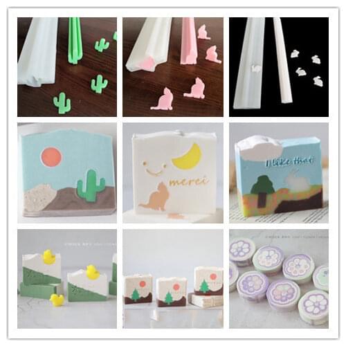 Cake Decaration Tools Silicone Cake Mold DIY Heart Star Cat Dolphin Christmas Tree Tube Mold Cake Roll Sandwich Mold Soap Mold