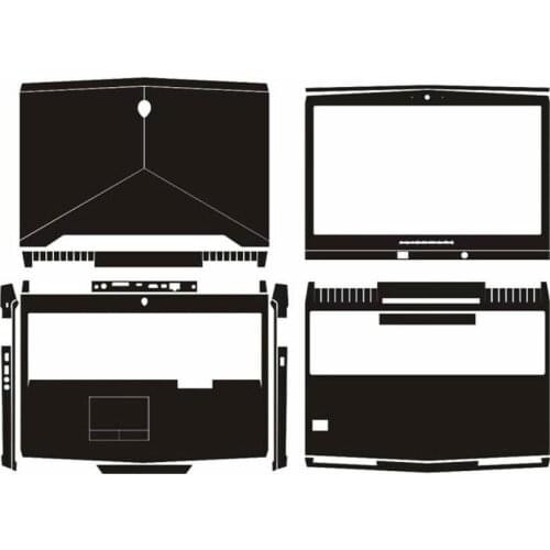 KH Laptop Sticker Skin Decals Cover Protector Guard for Dell Alienware m17 r5 2018 Tobii Eye Tracking model