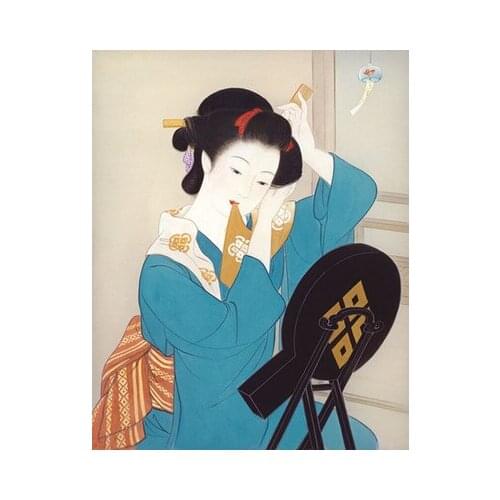 New Diamond mosaic diamond embroidery beads Japan Kimono women oil diamonds cross stitch painting handwork kits wall decor