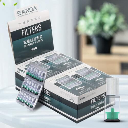 New Sanda cigarette filters Cigarette Holder smoke core Smoking Accessories SD-27 216filters/lot