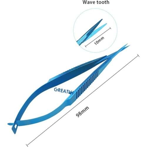 Ophthalmic IOL Lens Cutter Scissors Curved/straight Blade Micro Scissors Veterinary Eye Instrument