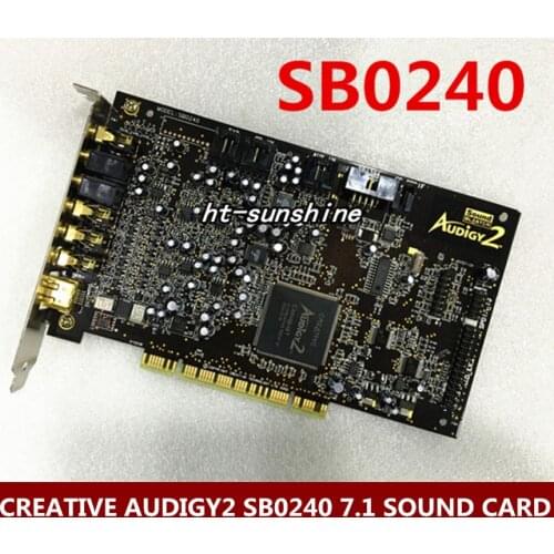 Original for CREATIVE AUDIGY2 SB0240 7.1 SOUND CARD Gold plating interface,support xp/win7/8/10