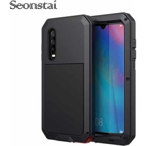 Full Protective Heavy Duty Protection Case For Huawei Mate 20 Pro Luxury Metal Military Shockproof Cover for Huawei P30 Pro