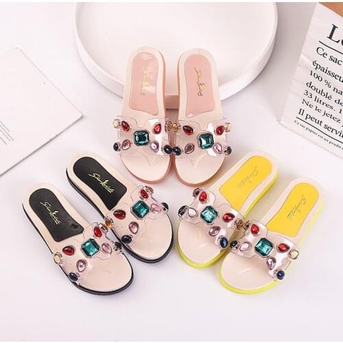 Casual Slippers Womens Wear Fashion Drill Home Slippers Flat Beach Shoes Men Shoes Slippers Shoes Men Indoor Slippers