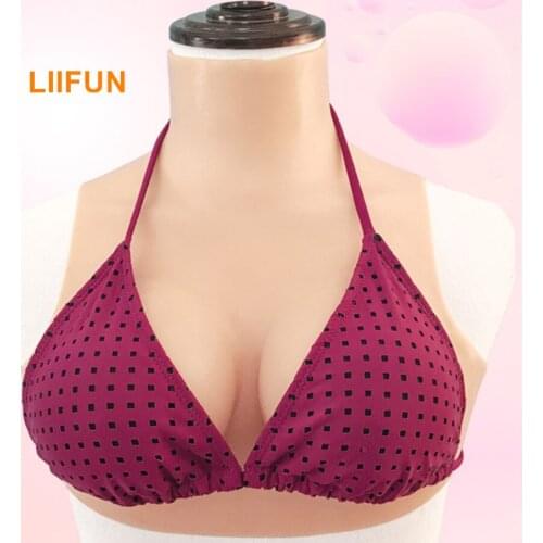 Liifun Realistic Silicone Breast Forms Fake Boobs for Crossdressers Cosplay Drag Queen Shemale Transgender