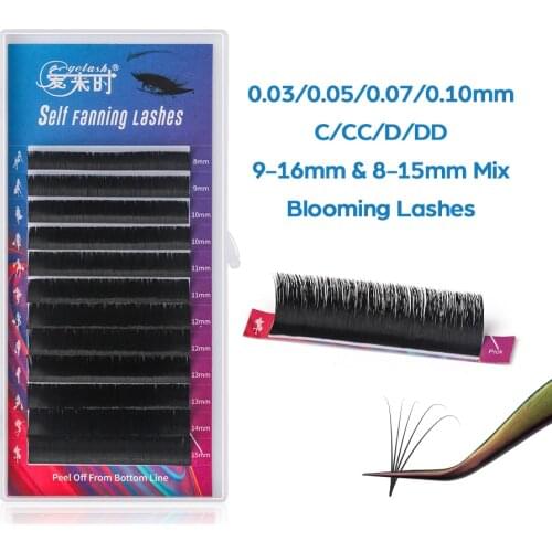 NEWCOME Auto Fan Volume Lashes Blooming Easy Fan Eyelash Extension 2D/3D/4D/5D/6D DIY Faux Mink Eye Lash Makeup Tool