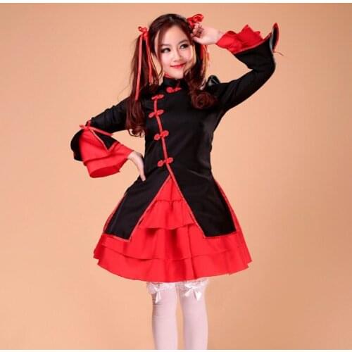Shanhgai Story New arrival anime Girls Chinese Style Dress cosplay costumes Akihabara maid clothing lolita dress 2 color