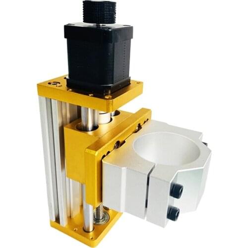 SHGO HOT-CNC Aluminum Sliding Table Apply Nema17/23 42BYG/57 Stepper Apply 80mm Spindle Fixture T8 Copper Anti-Backlash Nut