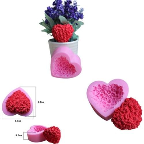 Silicone Cake Mold 3d Peony Flower Shapes Diy Fondant Mold Cake Decorating Tools