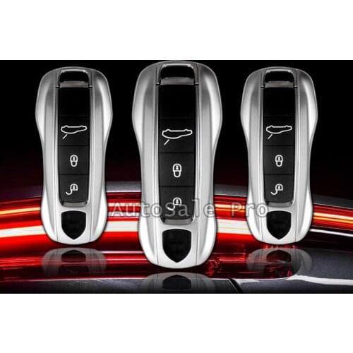 ABS Plastic Interior Accessories Remote Smart Key Fob Shell Cover Case FIT FOR Porsche Cayenne 2018 2019