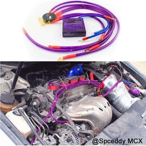 Universal Car Fuel Saver Voltage Stabilizer the New Purple Pivor Mega-RAIZIN High Capacity System &Battery Performance Monitor