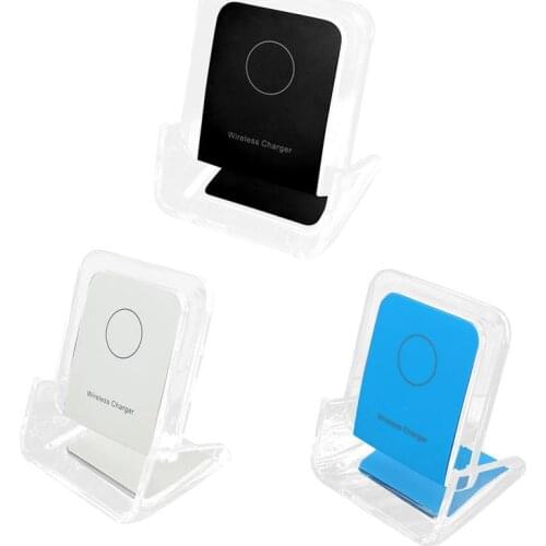 Wireless Charger Vertical Wireless Charging Stand Removable Bracket with Charging Indicator Light 10W Fast Charging