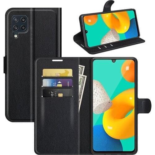High Quality Stand Cover Case For Samsung Galaxy M32 Case Wallet Leather Flip Leather Phone Case For Samsung Galaxy M32