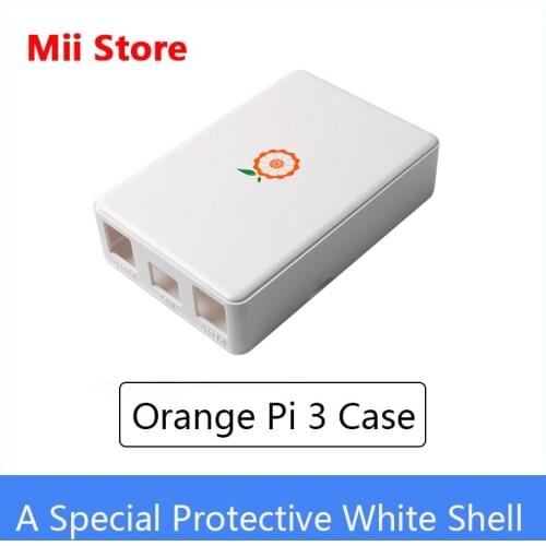 Orange Pi 3 ABS Protective White Case, Easy installation and Precise opening Not Include Main Board
