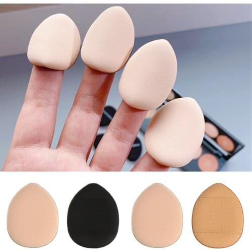 1pc Mini Cosmetic Puff Soft Non Latex Finger Facial Makeup Sponge Cosmetic Air Cushion Wet And Dry Beauty Tool For Girl Women
