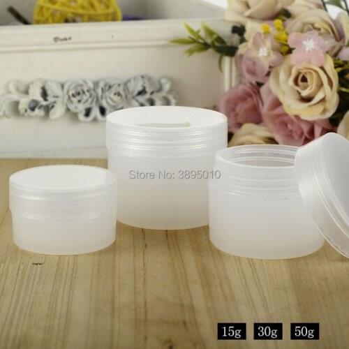 15g/30g/50g empty transparent PP cream bottle facial milk tank Travel cosmetic packaging bottle empty cream box F681