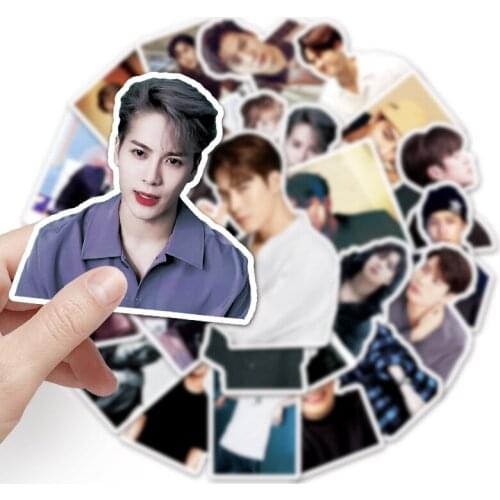 50Pcs/Set Kpop Star Wang Jiaer Stickers for Luggage Laptop Fridge Bike Car Idol Decals Fans Toys Phone Case Waterproof Sticker