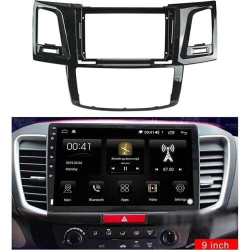 9 Inch Car Fascia for TOYOTA FORTUNER 2008-2014 Double Din Dvd Fascias Panel Dashboard Stereo Car DVD Frame In-Dash Kits