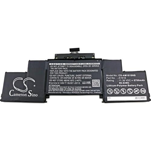 Cameron sino for MacBook Pro 15" A1398 Retina 2015 A1618 battery