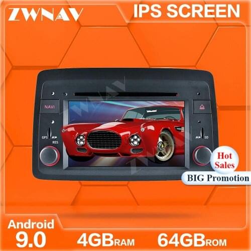 Touch screen Android 9.0 system Car Multimedia Player For Fiat panda 2004-2012 car GPS Navigation Audio Radio stereo head unit