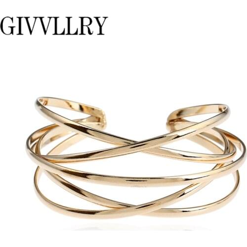 Free Shipping Creative Hollow Metal Wide Cuff Bangles For Women Bangle Jewelry
