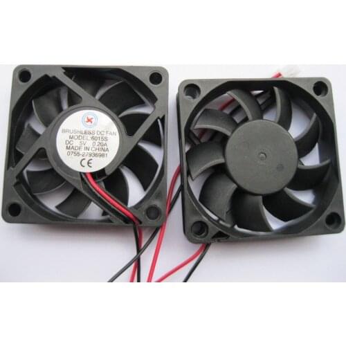 1 pcs Brushless DC Cooling 7 Blade Fan 6015S 5V 60x15mm Black