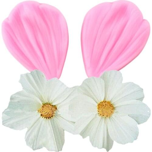 Peony Flower Silicone Mold Cake Border Resin Clay Candy Molds Chocolate Gumpaste Moulds Fondant Mould Cake Decorating Tools