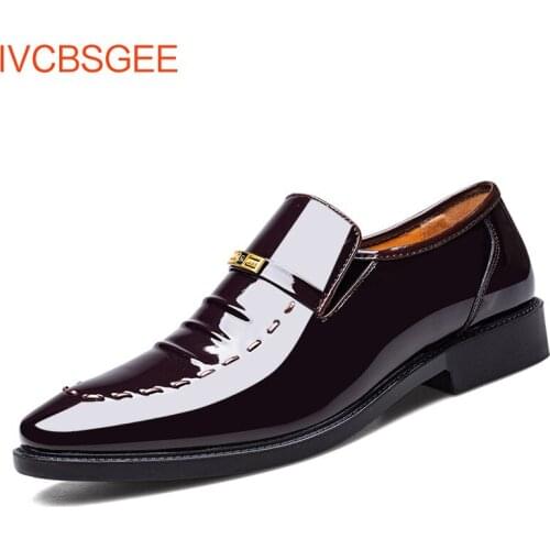 Business Formal Leather Shoe Pointed Toe Dress Shoes Fashion Buckle Office Footwear Big Size Male Party Wedding Footwear