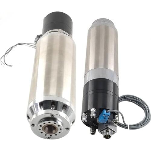 CNC electric spindle 3.5KW 3000-18000rpm pneumatic tool change BT30 spindle, Frequency: 400-600HZ，Current: 7A-11A