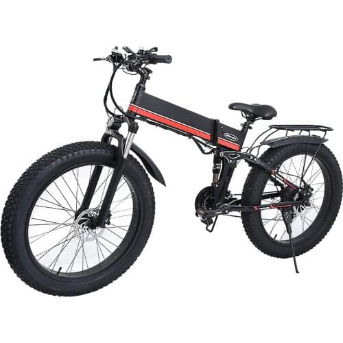 Electric Bike 1000W New Super Level Snow Bike Electric Bike Folding Ebike 48V 12.8Ah Electric Bicycle 26 inch Fat Tire e bike