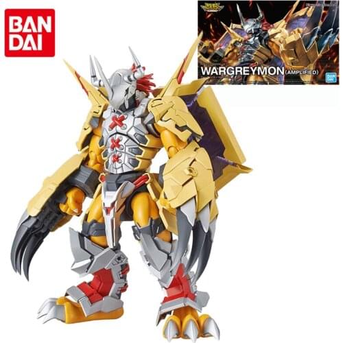 Bandai Original Digimon Adventure Figure-rise War Greymon Anime Action Figures Collectible Assembly Model Toys Gifts for Kids