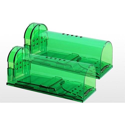 Humane Live Mouse Trap Nontoxic Rat Val Kooi Vangen Muizen Controle Vangen Hamster Muis Killer Transparante Herbruikbare Knaagdi